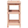 vidaXL Oppottafel met schappen 82,5x45x86,5 cm massief douglashout