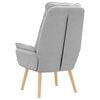 vidaXL Fauteuil Wolkengrijs 69 x 74 x 93 cm Stof