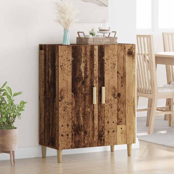 vidaXL Dressoir Oud Hout 70 x 34 x 90 cm Bewerkt hout