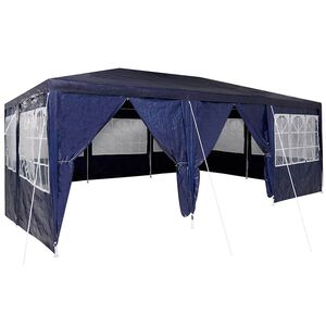 vidaXL Partytent 600 x 400 x 266 cm Blauw Polyetheen