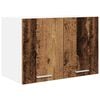 vidaXL Hangkast Oude Hout en Wit 60 x 31 x 40 cm Bewerkt hout