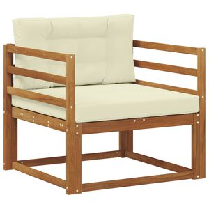 vidaXL Buiten Midden Sofa Naturel