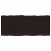 vidaXL Tafelblad natuurlijke rand 120x50x(2-4)cm eikenhout donkerbruin
