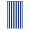 vidaXL Buitenrolgordijn 90% UV-blok Blauw en Witte Streep 100 x 230 cm