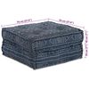 vidaXL Modulaire bank Geometrisch 4 pcs Indigo 70 x 70 x 56 cm Stof