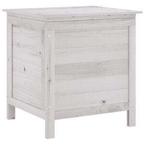 vidaXL Tuinbox 50x49x56,5 cm massief vurenhout wit