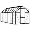 vidaXL Tuinkas met basisframe 8,17 m&sup3; aluminium antracietkleurig