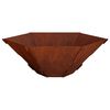 vidaXL Vuurkorf Roestkleurig 58,5 x 51,5 x 19,5 cm weervast staal