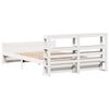 vidaXL Bedframe met hoofdeinde zonder matras 140x190 cm wit
