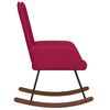 vidaXL Schommelstoel fluweel wijnrood