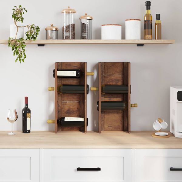 vidaXL Rek Bruin 24 x 13 x 54 cm Massief Mahoniehout