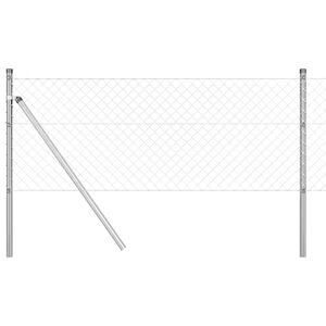 vidaXL gaashek met grondbevestiging 10 x 0,4 m Gegalvaniseerd staal