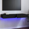 vidaXL Tv-meubel met LED-verlichting 120x35x15,5 cm hoogglans zwart