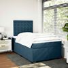 vidaXL Boxspring met matras fluweel blauw 120x200 cm