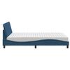 vidaXL Bed met matras "Hanko" stof blauw 140x190 cm