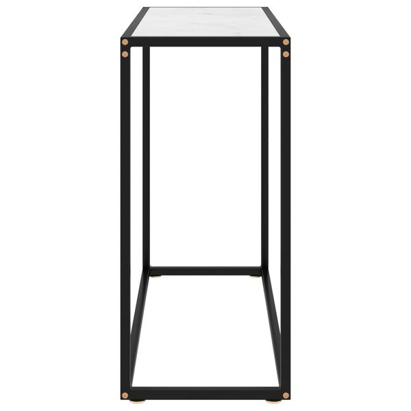 vidaXL Wandtafel 80x35x75 cm gehard glas wit