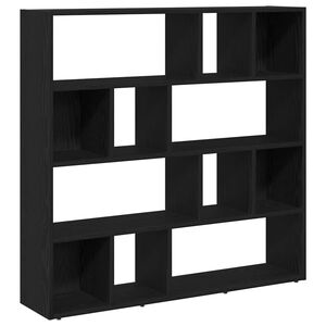 vidaXL Boekenkast/kamerverdeler zwart eiken 105x24x102 cm
