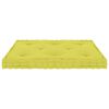 vidaXL Palletvloerkussen 73x40x7 cm katoen appeltjesgroen
