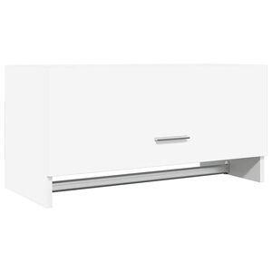 vidaXL Kledingkast 70x32,5x35 cm bewerkt hout wit