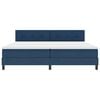 vidaXL Boxspring bed met matras met LED Blauw 200 x 200 cm Stof