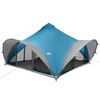 vidaXL Tipi Tent met dak Blauw 18-Persoon Polyester en staal