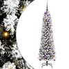 vidaXL Kunstkerstboom Wit 150 cm PVC en Metaal en Plastic