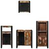 vidaXL Badkamermeubelset met plank 4 pcs Bruin Massief Gerecycled Hout
