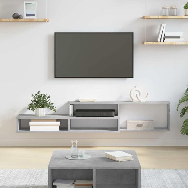 vidaXL TV-stand 150x25x28,5cm Bewerkt hout