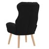 vidaXL Fauteuil Zwart 69 x 74 x 93 cm Sherpa Stof