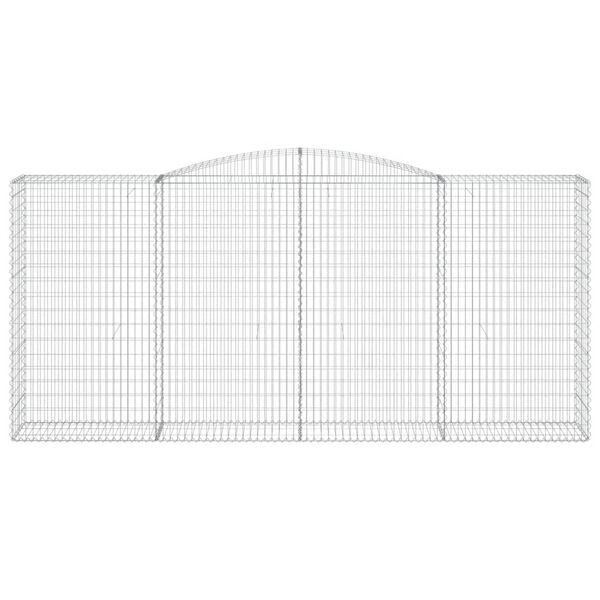 vidaXL Schanskorven 4 st gewelfd 400x50x180/200 cm ijzer