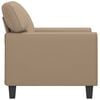 vidaXL Fauteuil 60 cm kunstleer cappuccinokleurig