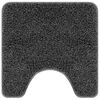 vidaXL Antislip Badmat met Toilet Cut Donkergrijs 50 x 50 cm PP