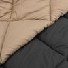 vidaXL Zomer Dekbed Antraciet en Taupe 200 x 200 cm Microfiber