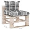 vidaXL 6-delige Loungeset met kussens pallet grenenhout