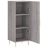 vidaXL Dressoir 34,5x34x90 cm bewerkt hout grijs sonoma eikenkleurig