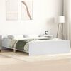 vidaXL Bedframe met hoofd- en voeteneinde wit 150x200 cm