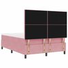 vidaXL Boxspringbed met matras Roze 160 x 200 cm Fluweel