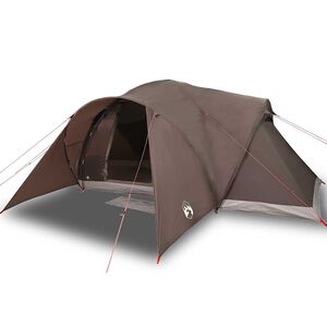 vidaXL Koepeltent 6-persoons waterdicht bruin