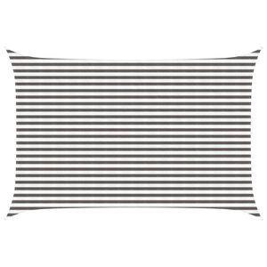 vidaXL Zonneschaduwzeil Lichtgrijs en wit. 3 x 5 m HDPE