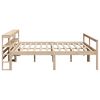 vidaXL Seniorenbed met hoofdbord massief grenenhout 200x200 cm