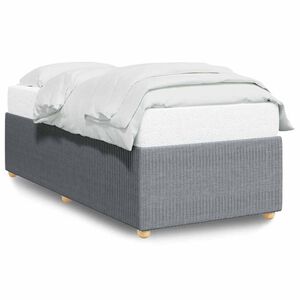 vidaXL Bedframe zonder matras 80x200 cm stof lichtgrijs