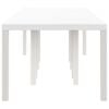 vidaXL Tuin Eettafel Wit 300 x 100 x 73 cm poly rattan