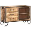 vidaXL Dressoir 100x31x60 cm massief ruw mangohout