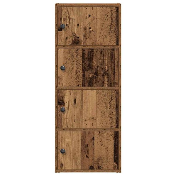 vidaXL Boekenkast 40x24x102 cm bewerkt hout oud houtkleurig