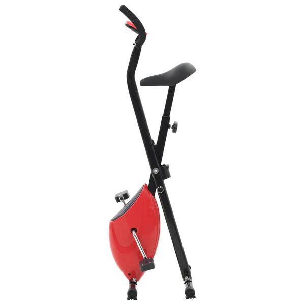 vidaXL Hometrainer X-bike bandweerstand rood
