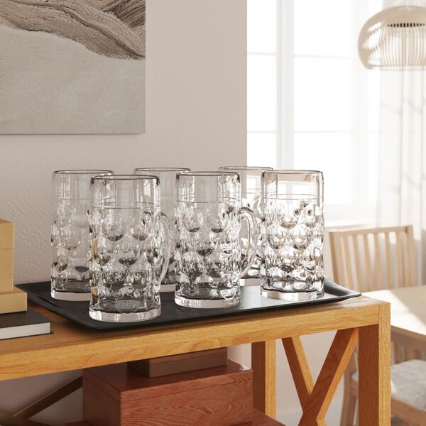 vidaXL Bierpullen met handvat 6 st 500 ml glas