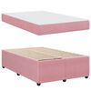 vidaXL Bedframe met matras Roze 120 x 200 cm Stof