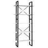 vidaXL Boekenkast met 5 schappen 80x30x175 cm grenenhout wit