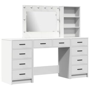 vidaXL Plafondtafel 3 st Wit 78,5 x 41 x 135 cm Bewerkt hout