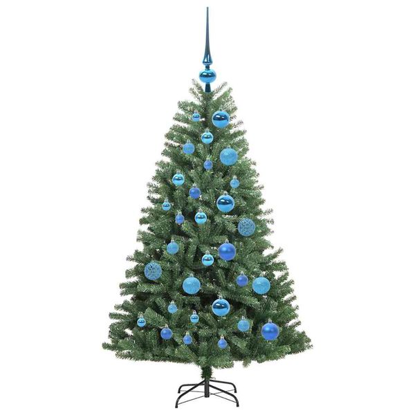 vidaXL Kunstmatige Inklapbare Kerstboom Groen 120 cm PVC en Metaal
